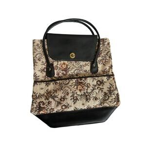 Vintage 90's tapestry backpack bag purse tote 1990s romantic carpet victorian